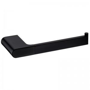 Cora Matte Black Toilet Roll Holder