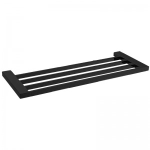 Eden Matte Black Towel Shelf