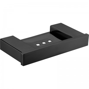 Rosa Matte Black Metal Soap Holder