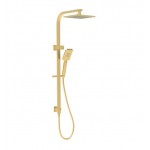 Eden Brushed Gold Square Multifunction Shower Set