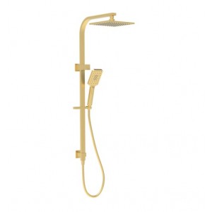 Eden Brushed Gold Square Multifunction Shower Set