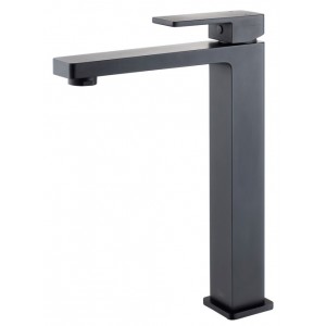 Ikon Ceram Matte Black High Basin Mixer