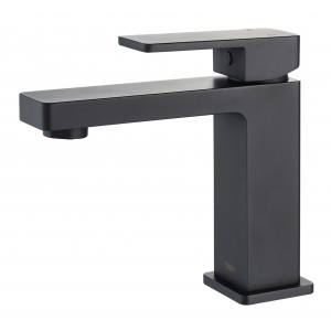 Ikon Ceram Matte Black Basin Mixer