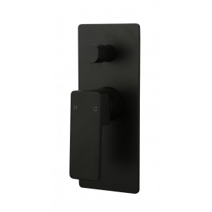 Ikon Ceram Matte Black Wall Mixer with Diverter