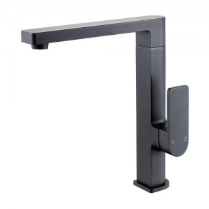 Flores Matte Black Sink Mixer