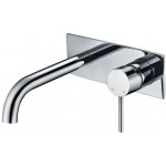 Ikon Hali Chrome Wall Basin Or Bath Mixer With Spout HYB88-602CH