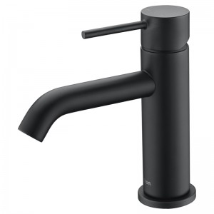 Ikon Hali Matte Black Basin Mixer HYB88-201MB