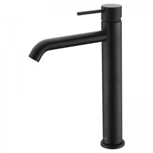 Ikon Hali Matte Black Tall Basin Mixer HYB88-202MB