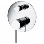 Ikon Hali Chrome Wall Mixer With Diverter HYB88-501CH