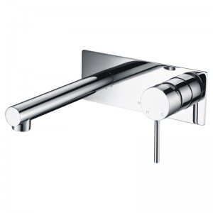 Ikon Hali Chrome Wall Basin Or Bath Mixer With Spout HYB88-601CH