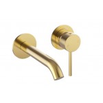 Otus Brushed Gold Bath / Basin Mixer With Spout