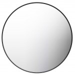 Otus Round Hanging Black Framed Mirror 700