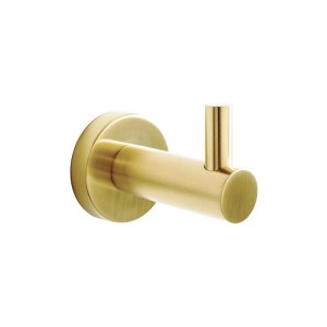 Bloom Robe Hook Brushed Brass