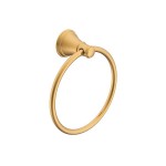 Eternal Hand Towel Ring Brushed Brass