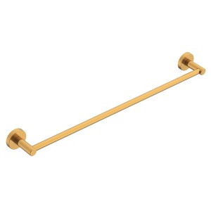 Soul Single Towel Rail 600mm Brushed Brass