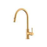 Eternal Pull Out Kitchen Mixer Brushed Brass