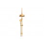 Eternal Gooseneck Twin Shower Set Brushed Brass