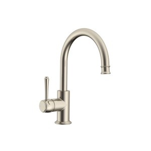 Eternal Gooseneck Basin Mixer Brushed Nickel