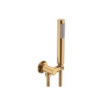 Soul Slimline Hand Shower On Hook Brushed Brass