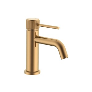 Soul Groove Basin Mixer Brushed Brass