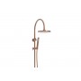 Soul Gooseneck Shower Set Brushed Copper