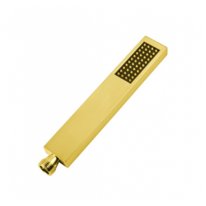 Aqua Brushed Gold Square Hand Shower