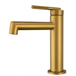 Caddence Series Brushed Yellow Gold Basin Mixer