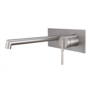 Caddence Series Brushed Nickel Wall Mixer with Spout