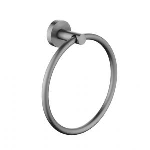 Lucid Gun Metal Towel Ring