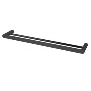 Esperia Matte Black Double Towel Rail 800mm