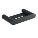 Rushy Matte Black Soap Dish Holder