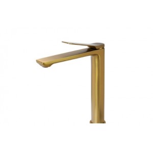 Rushy Brushed Gold Tall Basin Mixer