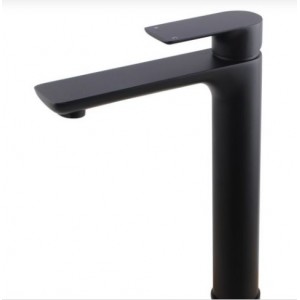 Vog Matte Black Tall Basin Mixer