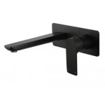 Vog Matte Black Bathtub/Basin Wall Mixer With Spout