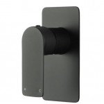 Vog Matte Black Shower / Bath Wall Mixer