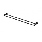 Axle 900mm Double Towel Rail, Matte Black