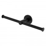 Kaya Double Toilet Roll Holder, Matte Black