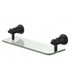 Lillian Glass Shelf, Matte Black