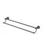 Lillian Double Towel Rail, Matte Black