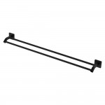 Sansa Double Towel Rail, 900mm, Matte Black