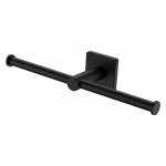 Sansa Double Toilet Roll Holder, Matte Black