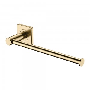 Sansa Hand Towel Rail / Toilet Roll Holder, Urban Brass