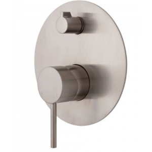 Otus Brushed Nickel Wall Mixer With Diverter