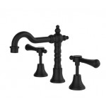 Lillian Lever Basin Set Matte Black With Matte Black Handle