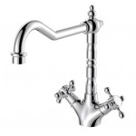 Lillian Shepherds Crook Sink Mixer Chrome