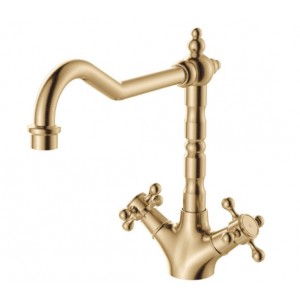 Lillian Shepherds Crook Sink Mixer Urban Brass