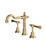 Lillian Lever Basin Set Urban Brass With Urban Brass Handle