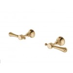 Lillian Lever Wall Top Assemblies Urban Brass With Urban Brass Handle