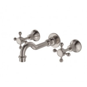 Lillian Basin / Bath Wall Set Brushed Nickel