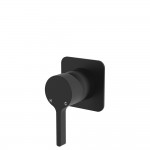 Sansa Wall Mixer, Square Plate, Matte Black